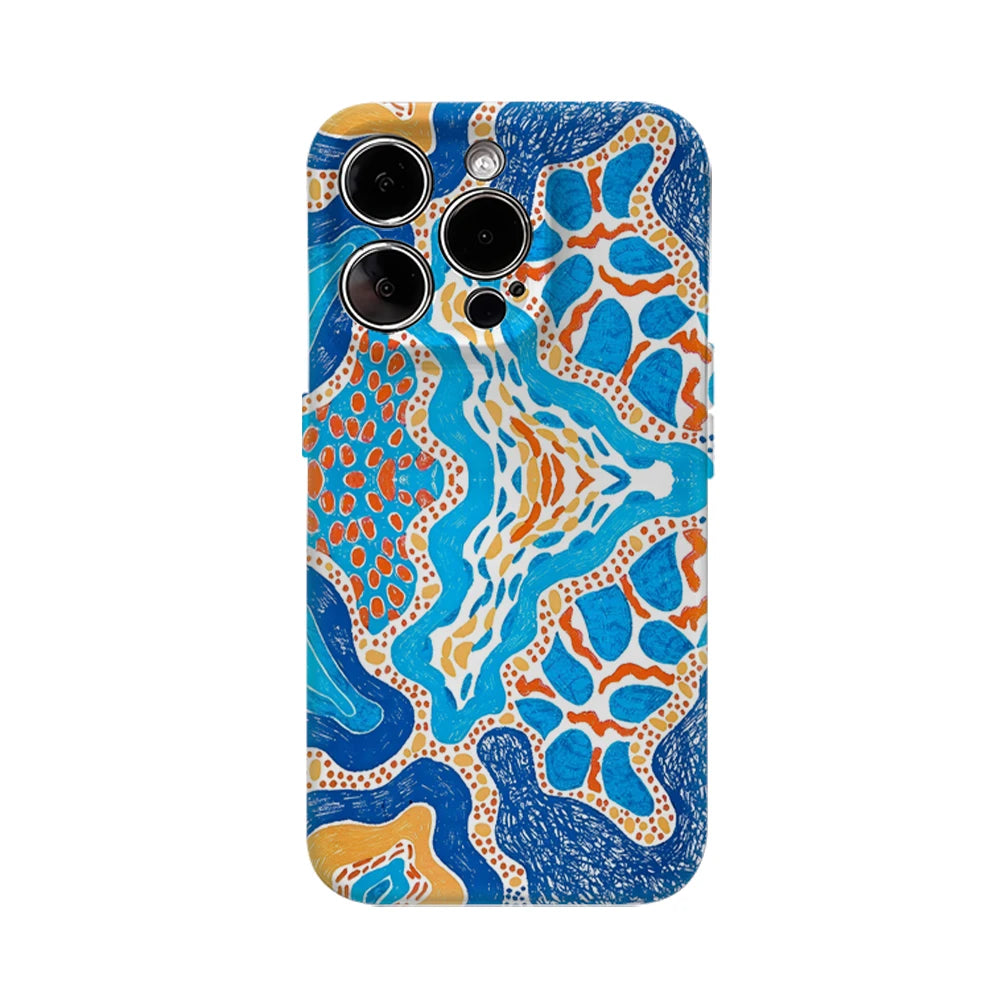 Vibrant Stream IPhone17 Must-Haves Phone Case for IPhone 17 16 15 14 13 12 11 Pro Max Plus Double-layer Back Cover