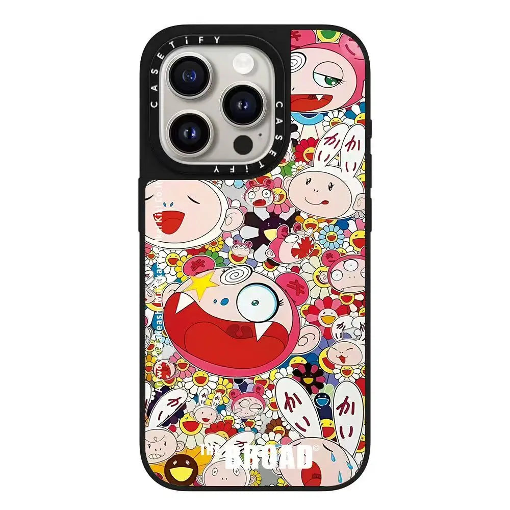 The Sunflower Series iPhone16ProMax phone case is compatible for 15Pro/16Plus Mirror 12 Trendy.