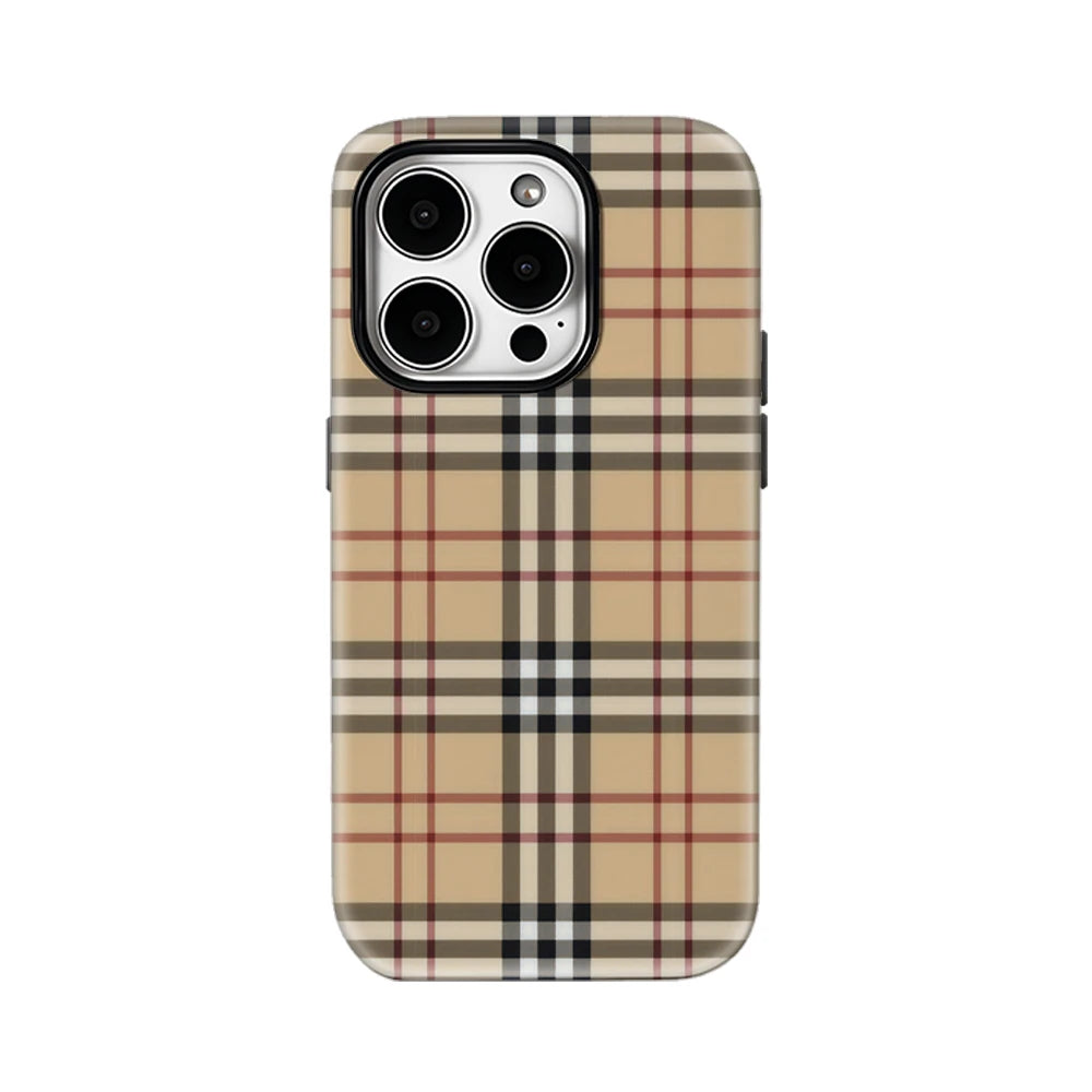 Brown Cloth Pattern IPhone17 Must-Haves Phone Case for IPhone 17 16 15 14 13 12 11 Pro Max Plus Double-layer Back Cover