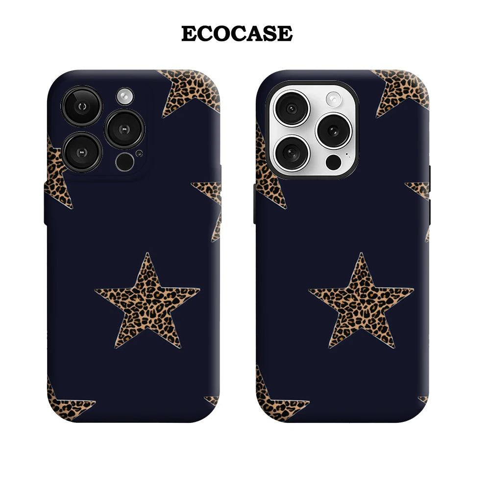 Leopard Starry Night IPhone17 Must-Haves Phone Case for IPhone 17 16 15 14 13 12 11 Pro Max Plus Double-layer Back Cover