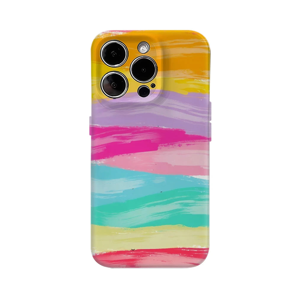 Vibrant Paint Strokes IPhone17 Must-Haves Phone Case for IPhone 17 16 15 14 13 12 11 Pro Max Plus Double-layer Back Cover