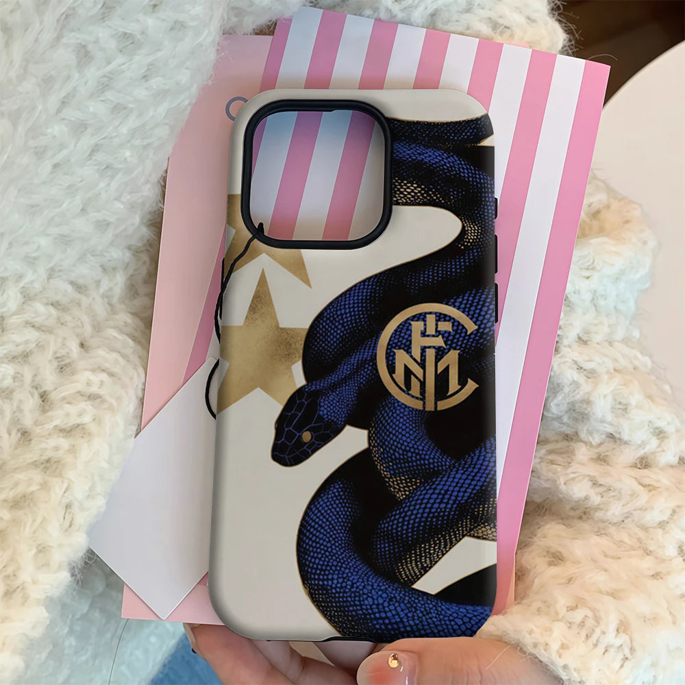 I-Inter M-Milan 117th IPhone17 Must-Haves Phone Case for IPhone 17 16 15 14 13 12 11 Pro Max Plus Double-layer Back Cover