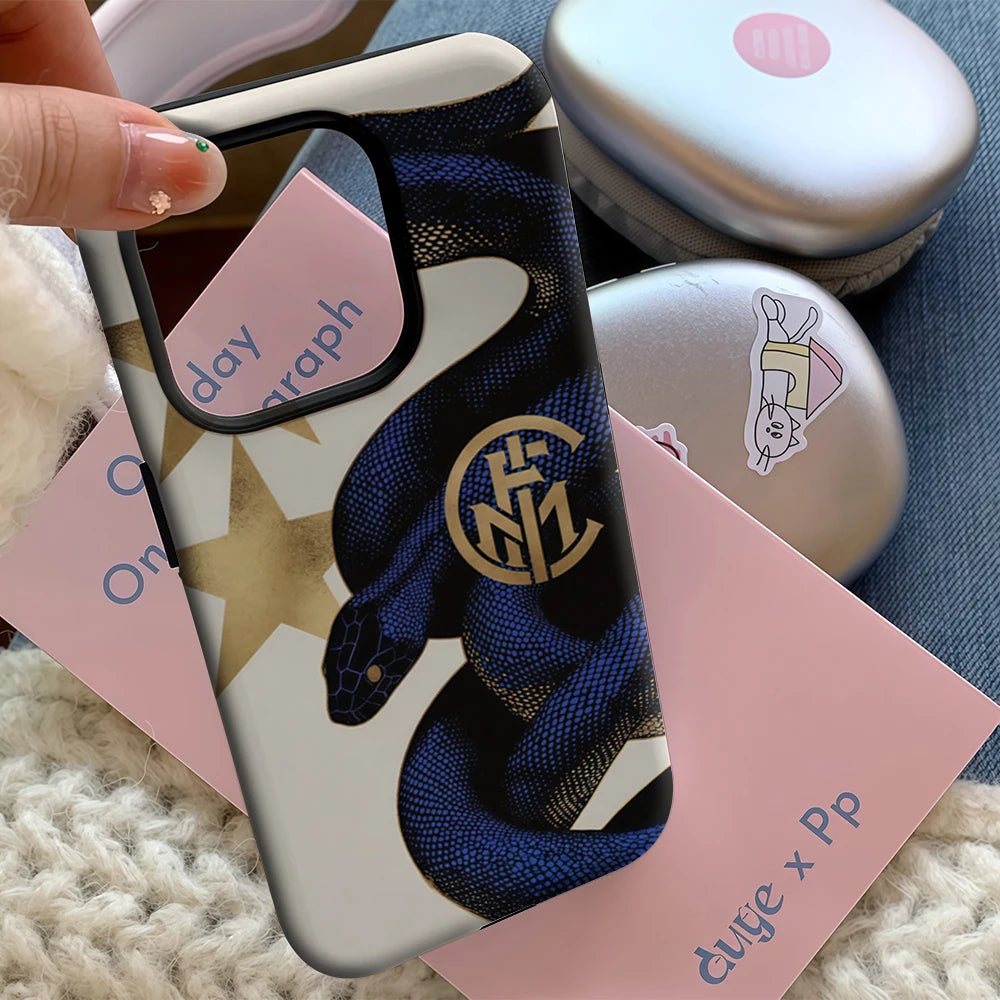 I-Inter M-Milan 117th IPhone17 Must-Haves Phone Case for IPhone 17 16 15 14 13 12 11 Pro Max Plus Double-layer Back Cover