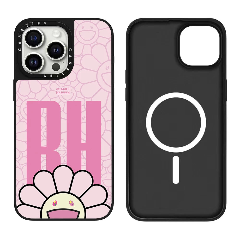 Magnetic Sunflower Series iPhone 17 pro Max Case Compatible for iPhone 17/16/15/14 Series Floral Design Mobile Phone Cover