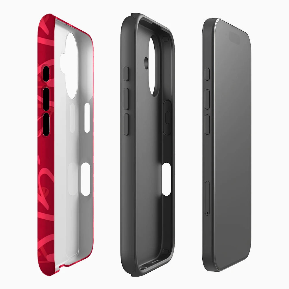 Red Heart IPhone17 Must-Haves Phone Case for IPhone 17 16 15 14 13 12 150 Pro Max Plus Double-layer Back Cover