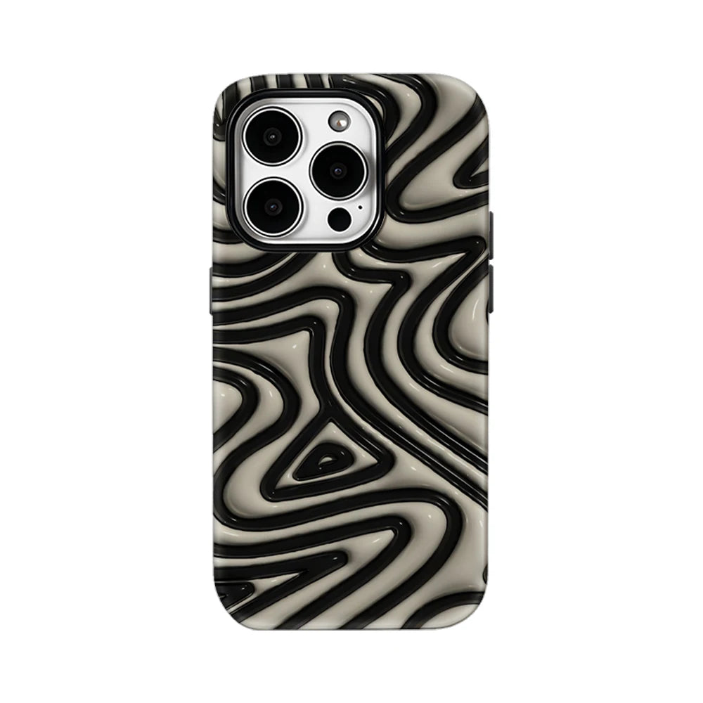 Swirl Art IPhone17 Must-Haves Phone Case for IPhone 17 16 15 14 13 12 Pro Max Plus Double-layer Back Cover INS