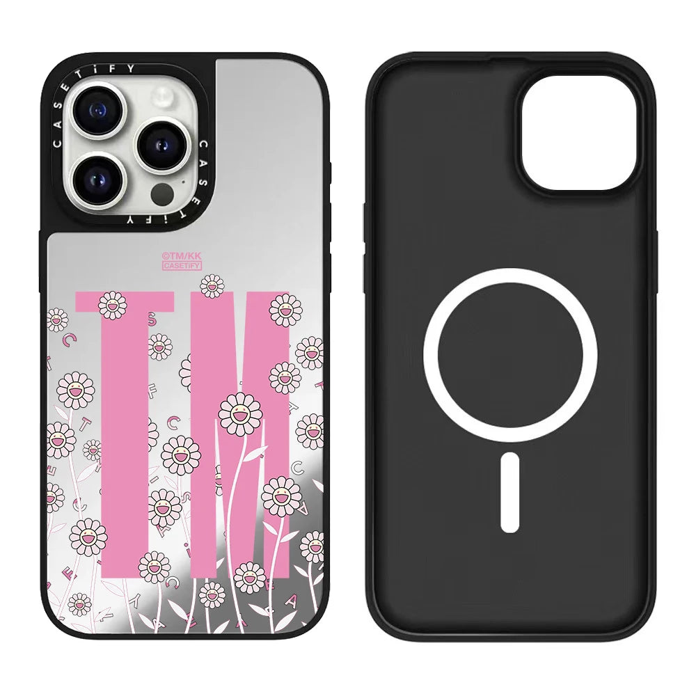 Magnetic Sunflower Series iPhone 17 pro Max Case Compatible for iPhone 17/16/15/14 Series Floral Design Mobile Phone Cover