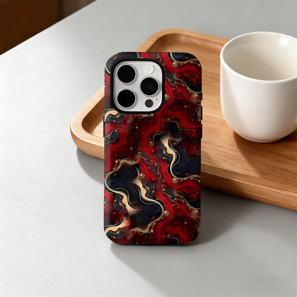 Luxury Waves IPhone17 Must-Haves Phone Case for IPhone 17 16 15 14 13 12 Pro Max Plus Double-layer Back Cover INS