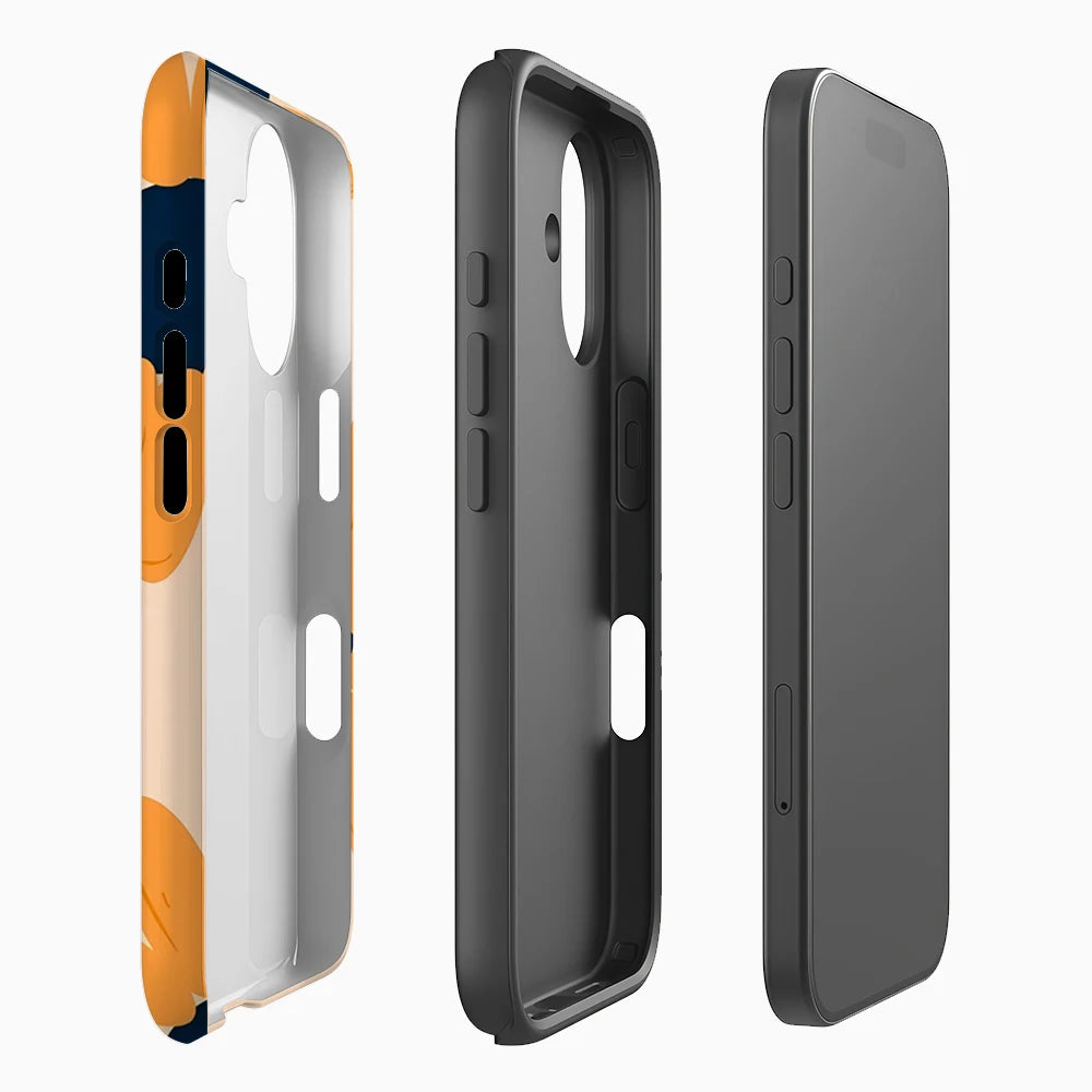 Retro Orange Daisies IPhone17 Must-Haves Phone Case for IPhone 17 16 15 14 13 12 11 Pro Max Plus Double-layer Back Cover