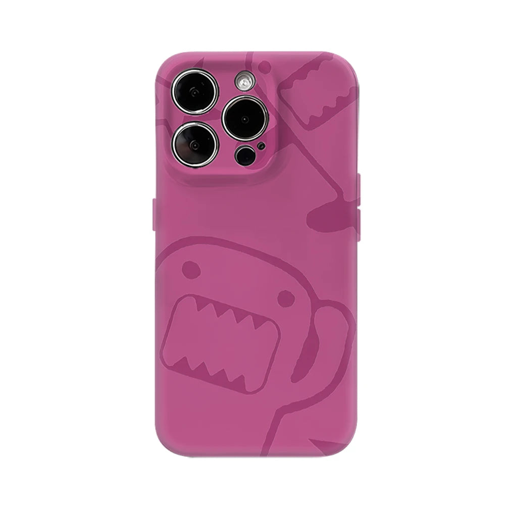 Playful Pink Domo Monsters IPhone17 Must-Haves Phone Case for IPhone 17 16 15 14 13 12 Pro Max Plus Double-layer Back Cover