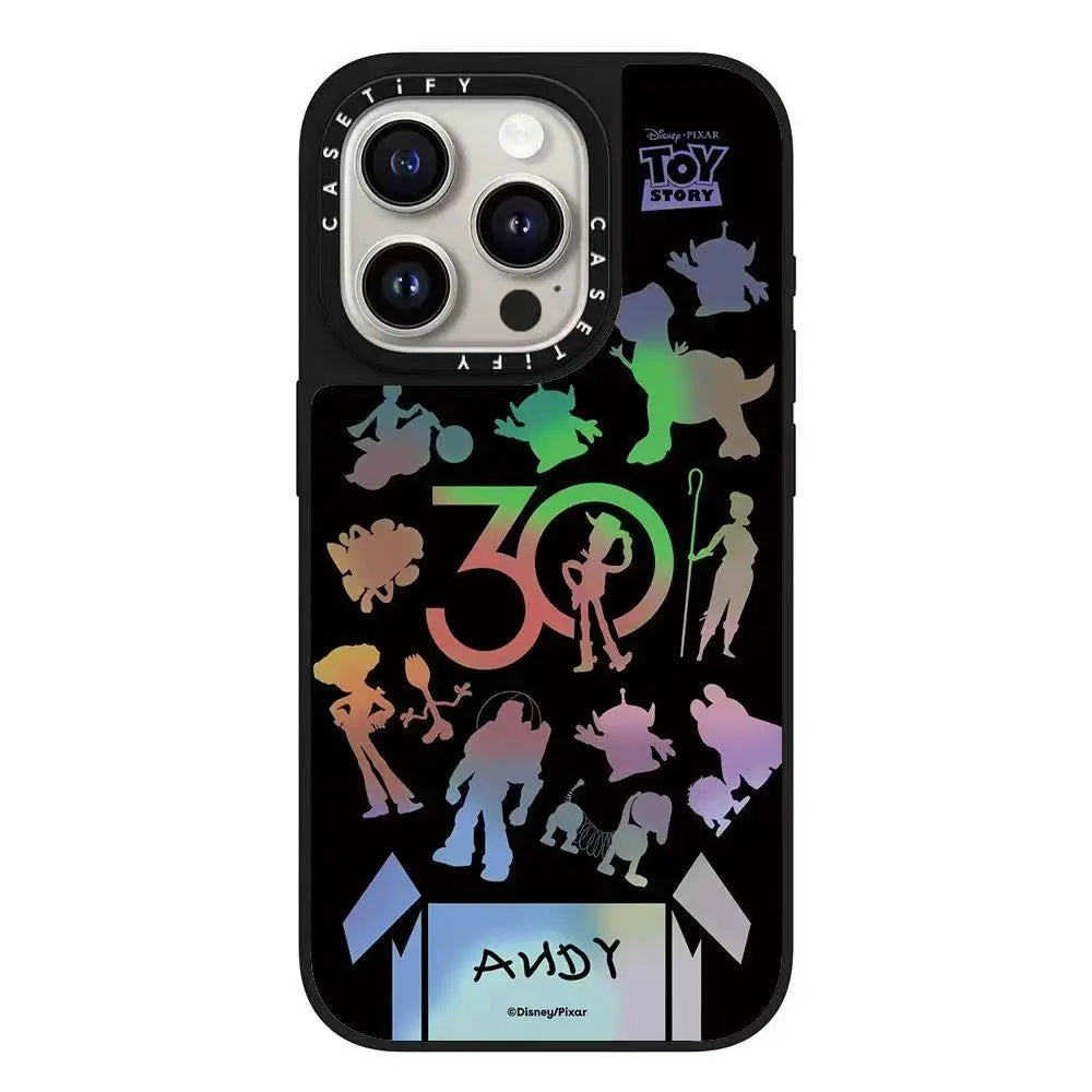 The cartoon toy series iPhone16pro max phone case is compatible for iPhone15/14/13 mirror finishes.