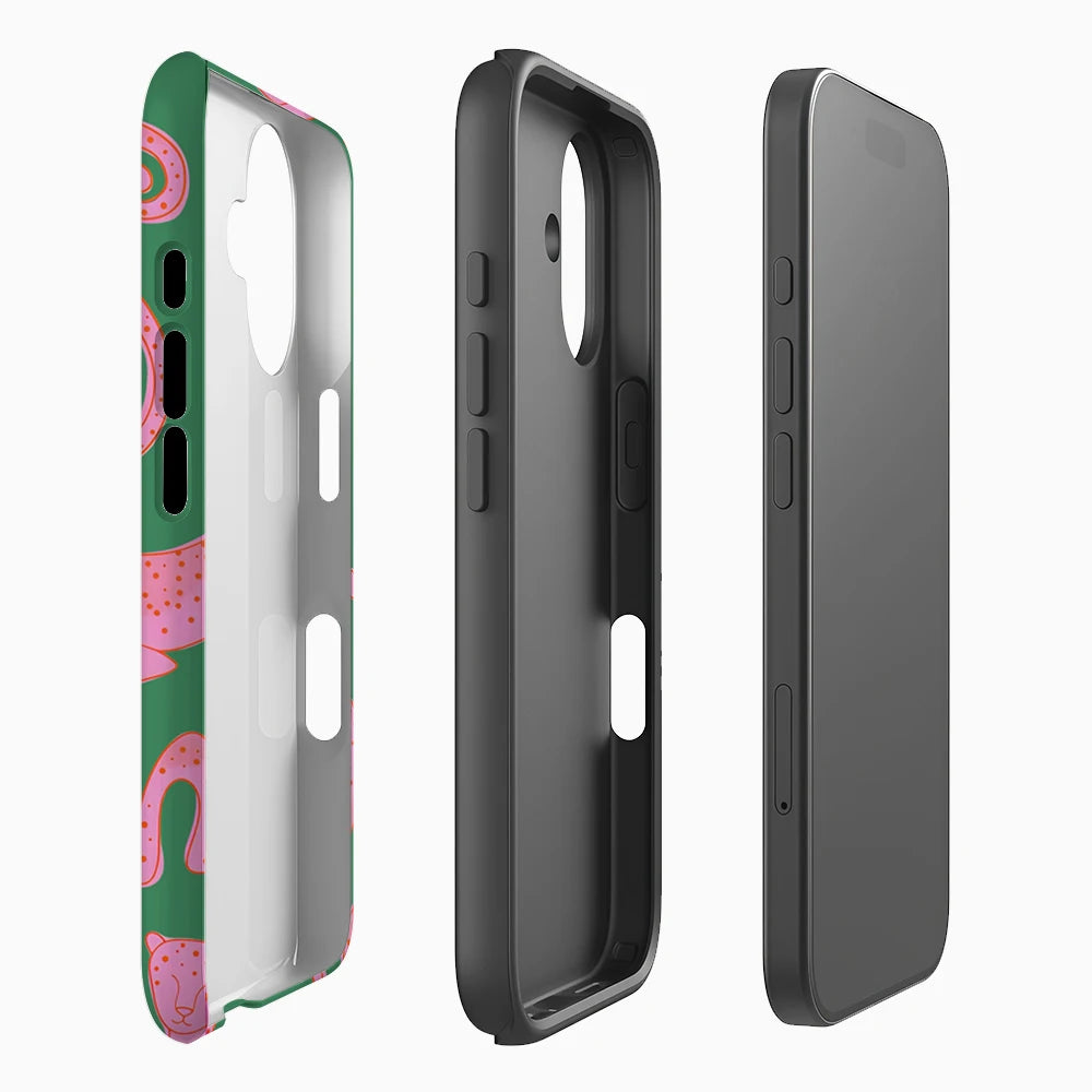 Pink Leopard Green IPhone17 Must-Haves Phone Case for IPhone 17 16 15 14 13 12 Pro Max Plus Double-layer Back Cover