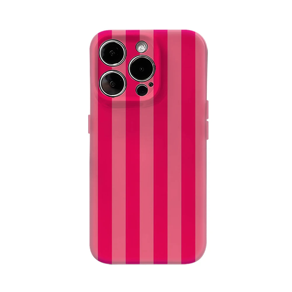 Pink Vertical Stripes IPhone17 Must-Haves Phone Case for IPhone 17 16 15 14 13 12 11 Pro Max Plus Double-layer Back Cover