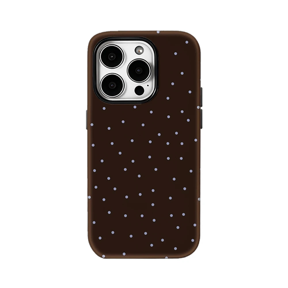 Brown with Light Purple Dots IPhone17 Must-Haves Phone Case for IPhone 17 16 15 14 13 12 Pro Max Plus Double-layer Back Cover