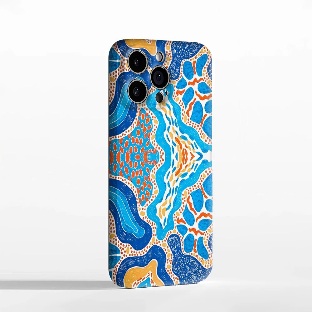 Vibrant Stream IPhone17 Must-Haves Phone Case for IPhone 17 16 15 14 13 12 11 Pro Max Plus Double-layer Back Cover