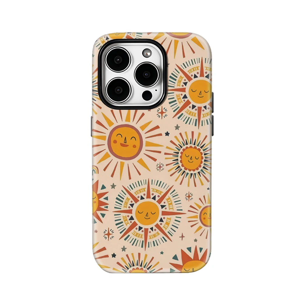 Sunny Faces IPhone17 Must-Haves Phone Case for IPhone 17 16 15 14 13 12 11 Pro Max Plus Double-layer Back Cover