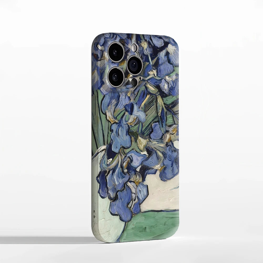 Blue Irises IPhone17 Must-Haves Phone Case for IPhone 17 16 15 14 13 12 16 Pro Max Plus Double-layer Back Cover