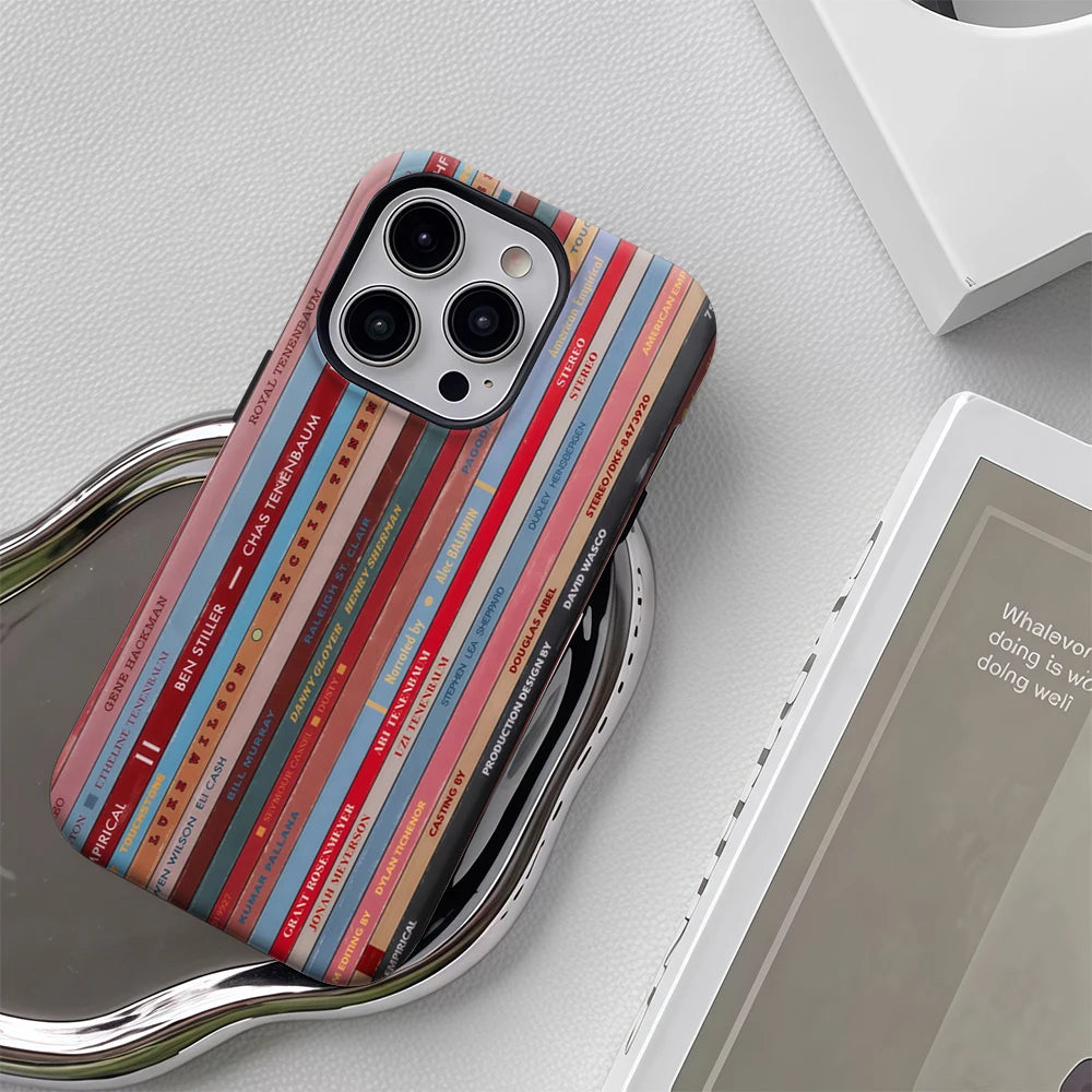 Book Arrangement IPhone17 Must-Haves Phone Case for IPhone 17 16 15 14 13 12 Pro Max Plus Double-layer Back Cover