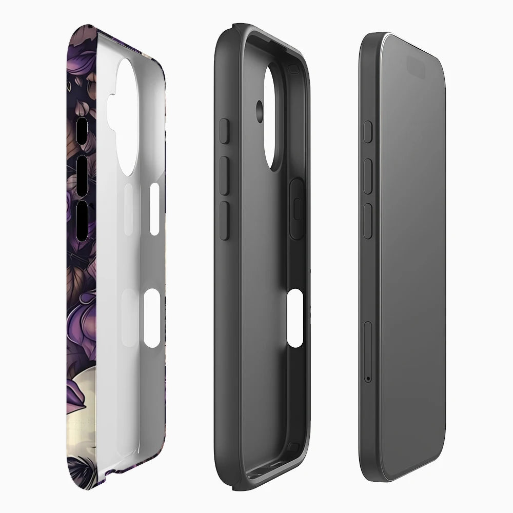 Skulls and Purple Roses IPhone17 Must-Haves Phone Case for IPhone 17 16 15 14 13 12 11 Pro Max Plus Double-layer Back Cover