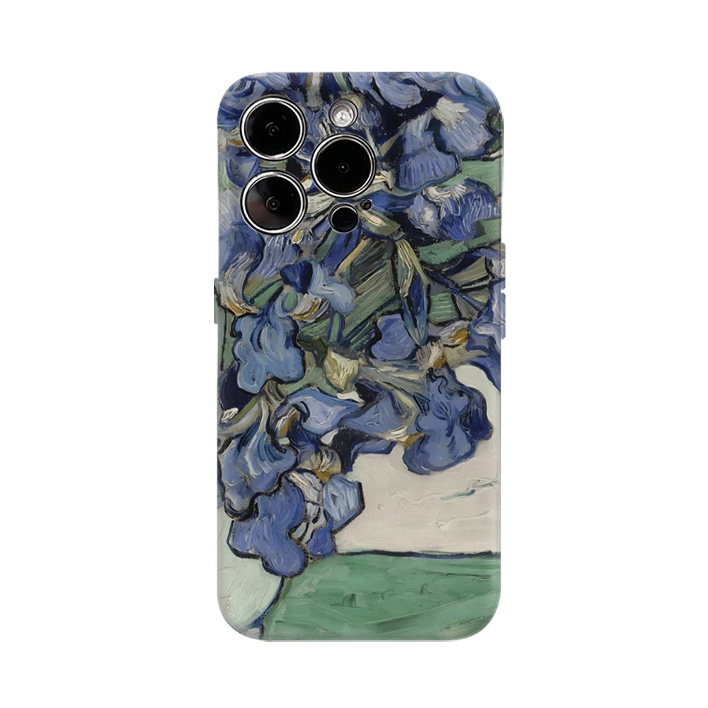 Blue Irises IPhone17 Must-Haves Phone Case for IPhone 17 16 15 14 13 12 16 Pro Max Plus Double-layer Back Cover