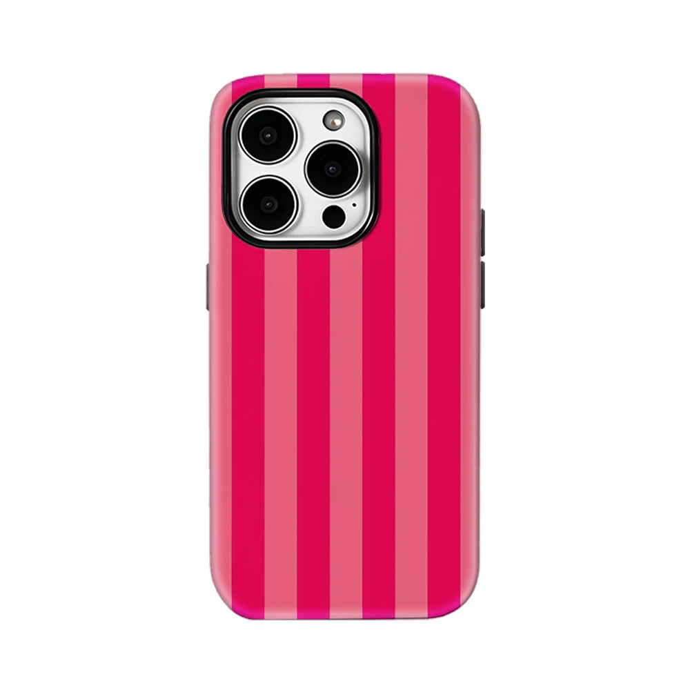 Pink Vertical Stripes IPhone17 Must-Haves Phone Case for IPhone 17 16 15 14 13 12 11 Pro Max Plus Double-layer Back Cover