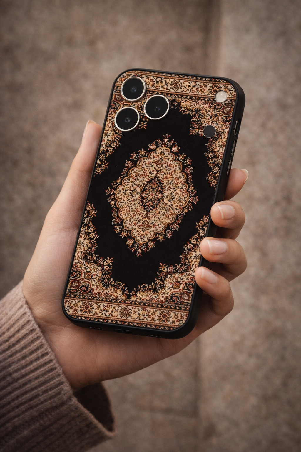 Classic Oriental Carpet Pattern Phone Case Timeless Heritage Design for iPhone