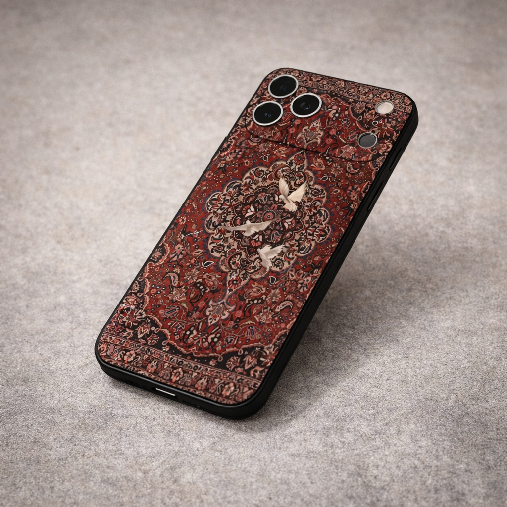 Vintage Medallion Carpet Phone Case with Dove Detail Secondary image