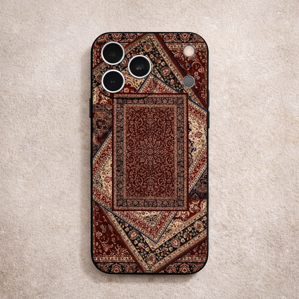 Vintage Persian Carpet Phone Case Art Inspired Protective Cover for iPhone Main image