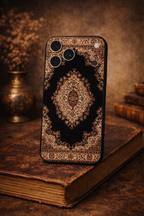 Classic Oriental Carpet Pattern Phone Case Timeless Heritage Design for iPhone