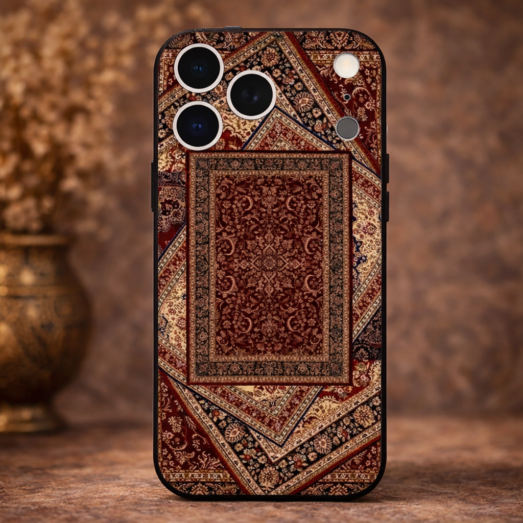 Vintage Persian Carpet Phone Case Art Inspired Protective Cover for iPhone Secondary image