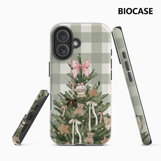 Christmas Tree Green Checkerboard IPhone17 Must-Haves Phone Case for IPhone 17 16 15 14 13 Pro Max Plus Double-layer Back Cover
