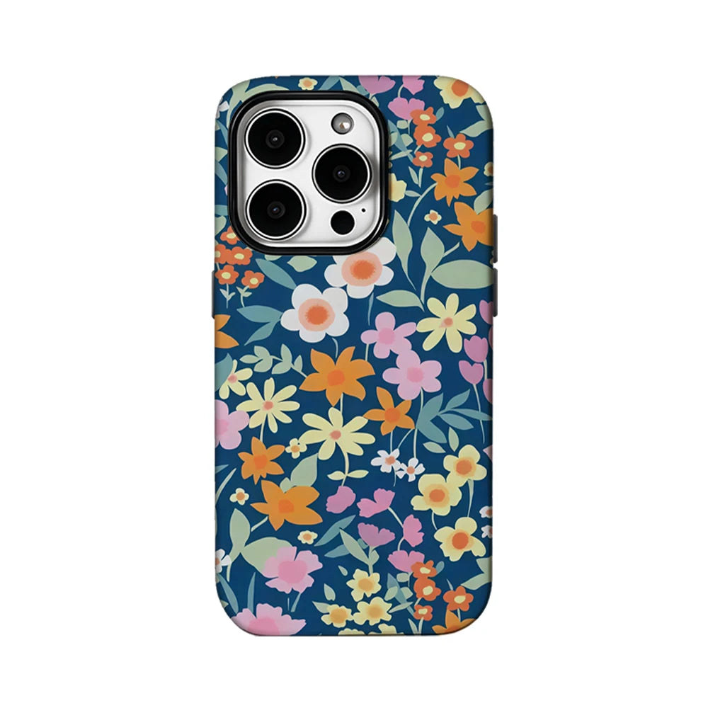 Full Bloom Phone Case for IPhone 16 15 14 13 12 11 X XS XR XSMAX 7 8 Pro Max Plus Double-layer Back Cover