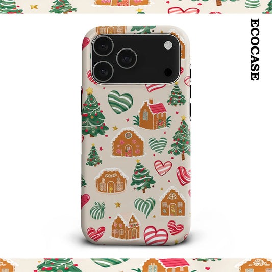Christmas Gingerbread Pattern IPhone17 Must-Haves Phone Case for IPhone 17 16 15 14 13 12 Pro Max Plus Double-layer Back Cover