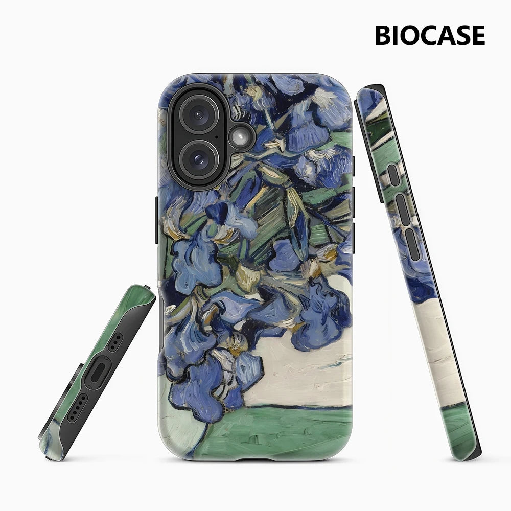 Blue Irises IPhone17 Must-Haves Phone Case for IPhone 17 16 15 14 13 12 16 Pro Max Plus Double-layer Back Cover