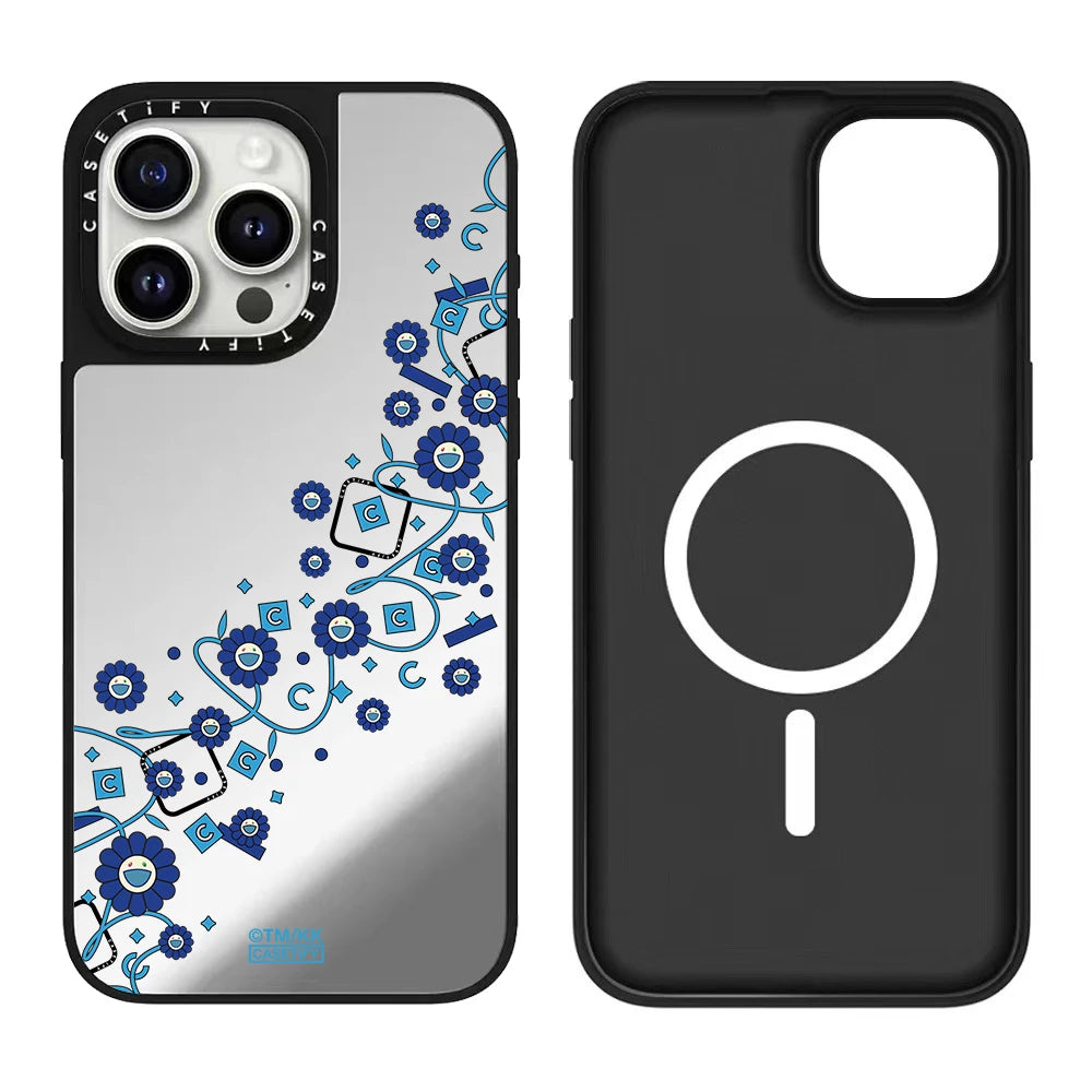 Magnetic Sunflower Series iPhone 17 pro Case Compatible for iPhone 17/16/15 Series Floral Design Mobile Phone Cover