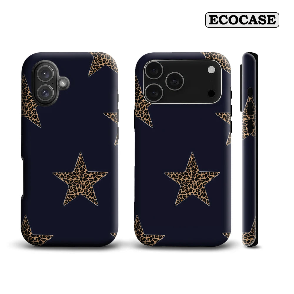 Leopard Starry Night IPhone17 Must-Haves Phone Case for IPhone 17 16 15 14 13 12 11 Pro Max Plus Double-layer Back Cover