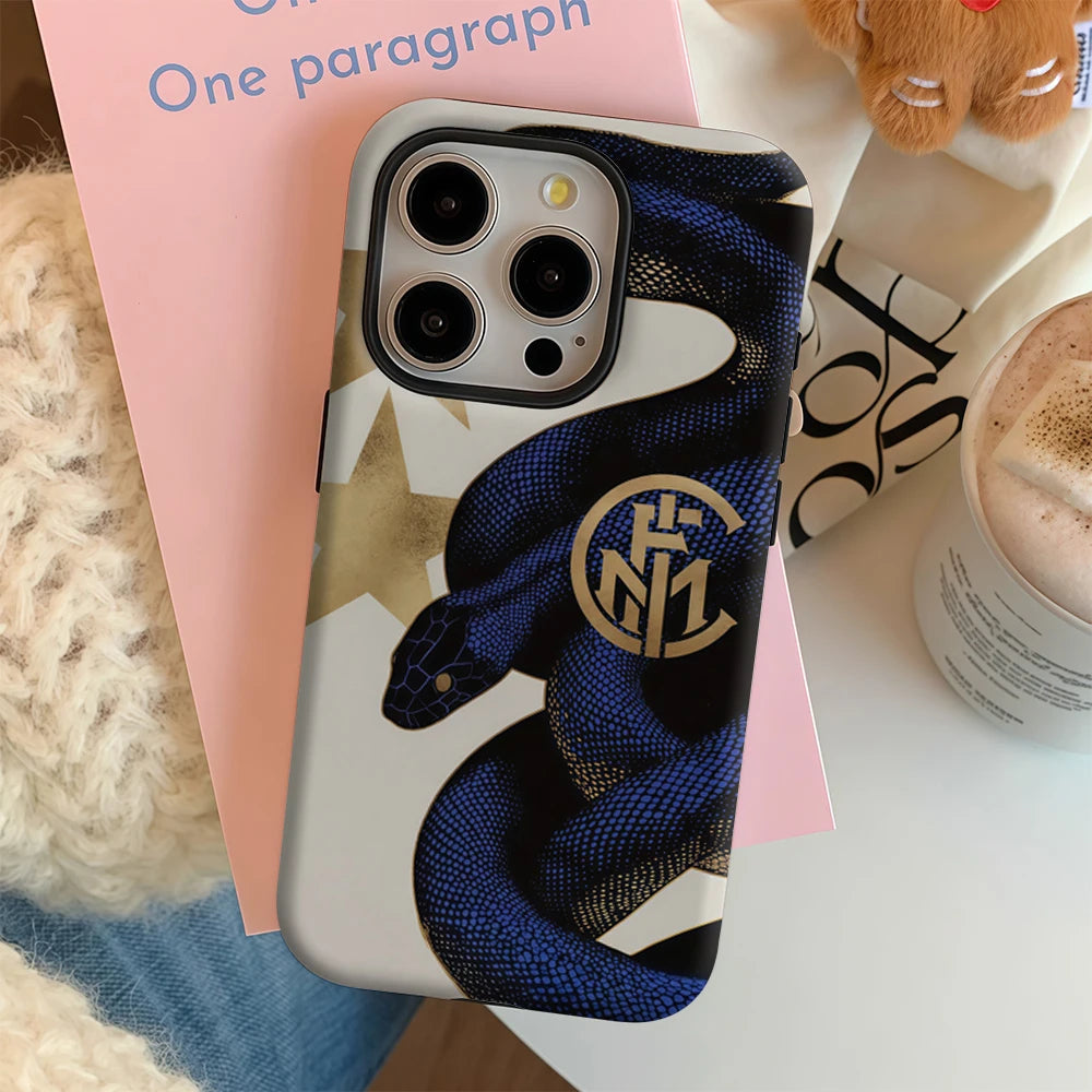 I-Inter M-Milan 117th IPhone17 Must-Haves Phone Case for IPhone 17 16 15 14 13 12 11 Pro Max Plus Double-layer Back Cover
