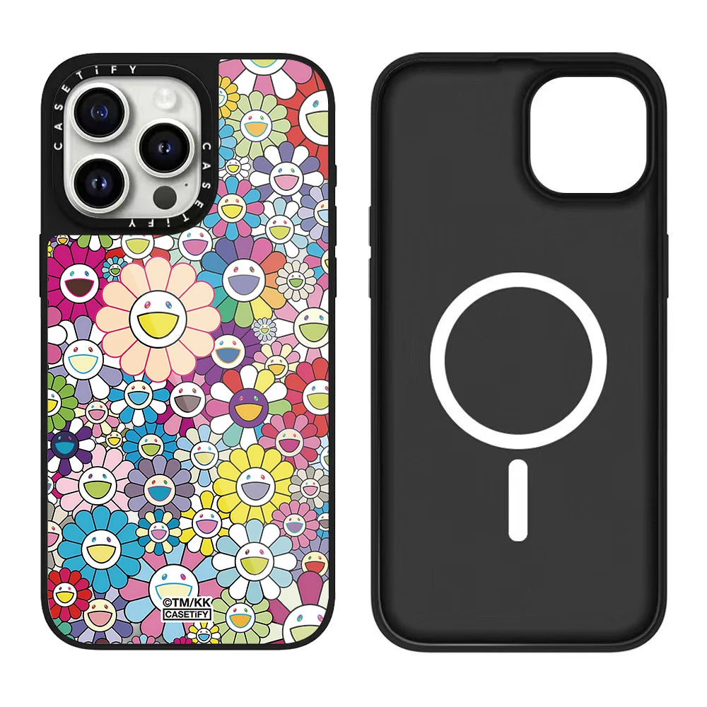 Sunflower Series Crystal Glaze Craft iPhone 17Pro Max Case Compatible for iPhone 17/16/15 - Durable Phone Cover