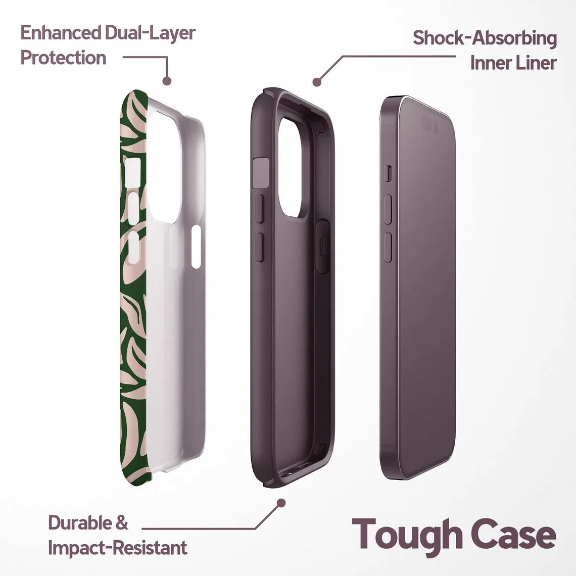 Luxury Full-screen Floral Pattern Design Phone Case for iPhone 17 16 15 14 13 12 11 Air Pro Max Plus Luxury Double-layer Cover