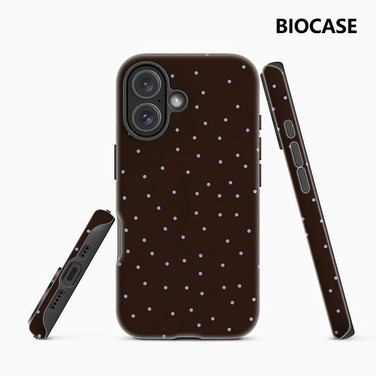Brown with Light Purple Dots IPhone17 Must-Haves Phone Case for IPhone 17 16 15 14 13 12 Pro Max Plus Double-layer Back Cover