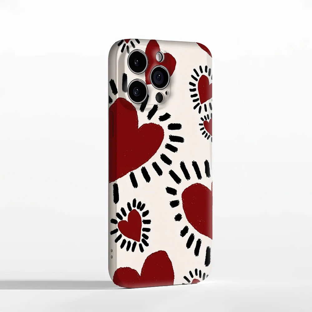 Radiant Hearts IPhone17 Must-Haves Phone Case for IPhone 17 16 15 14 13 12 142 Pro Max Plus Double-layer Back Cover