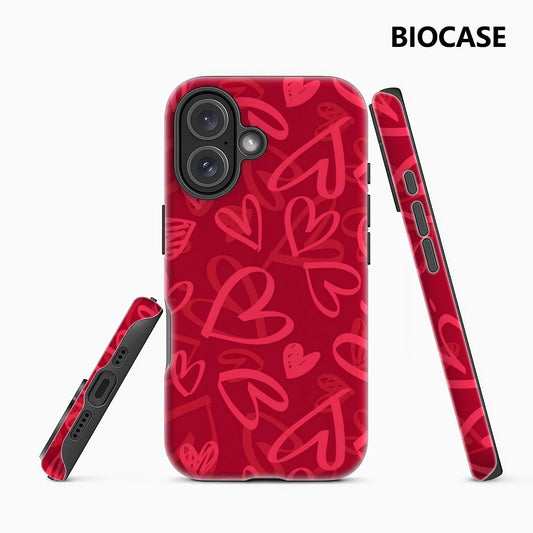 Red Heart IPhone17 Must-Haves Phone Case for IPhone 17 16 15 14 13 12 150 Pro Max Plus Double-layer Back Cover