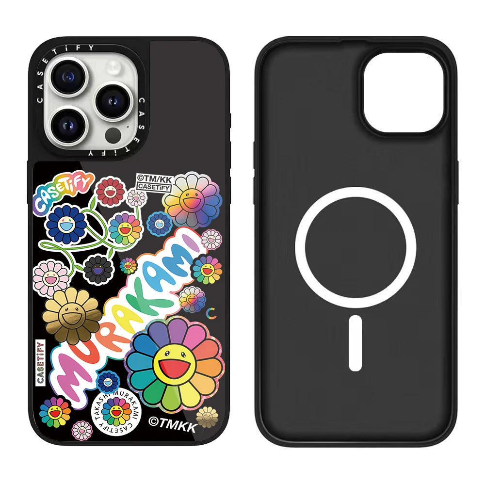 Sunflower Series Crystal Glaze Craft iPhone 17Pro Max Case Compatible for iPhone 17/16/15 - Durable Phone Cover