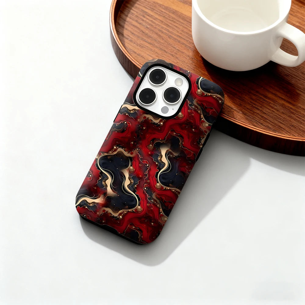 Luxury Waves IPhone17 Must-Haves Phone Case for IPhone 17 16 15 14 13 12 Pro Max Plus Double-layer Back Cover INS