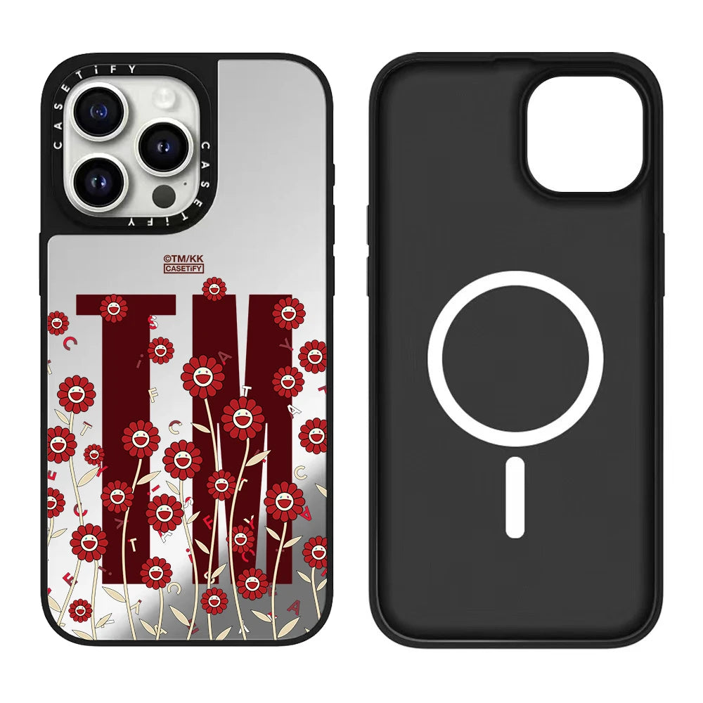 Magnetic Sunflower Series iPhone 17 pro Max Case Compatible for iPhone 17/16/15/14 Series Floral Design Mobile Phone Cover