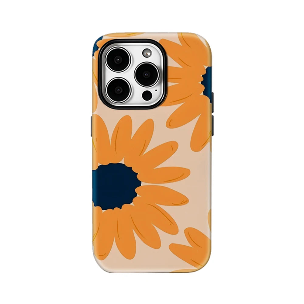 Retro Orange Daisies IPhone17 Must-Haves Phone Case for IPhone 17 16 15 14 13 12 11 Pro Max Plus Double-layer Back Cover