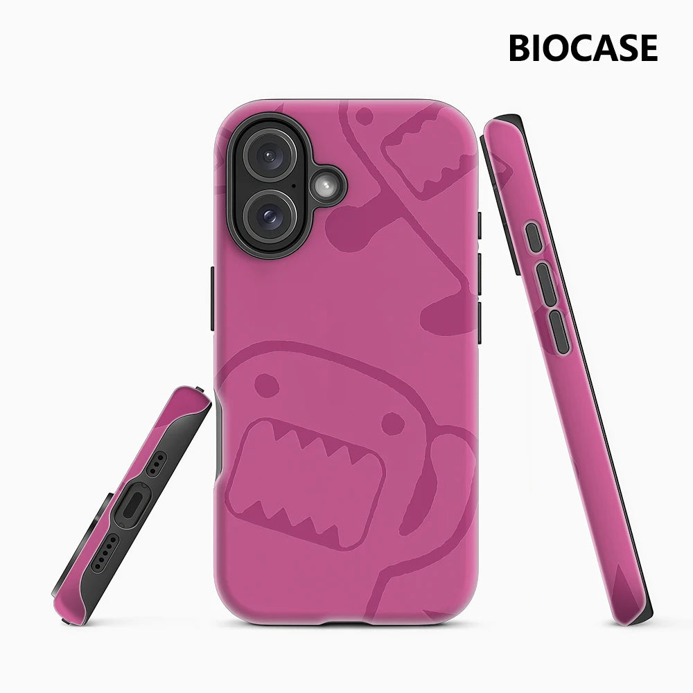 Playful Pink Domo Monsters IPhone17 Must-Haves Phone Case for IPhone 17 16 15 14 13 12 Pro Max Plus Double-layer Back Cover
