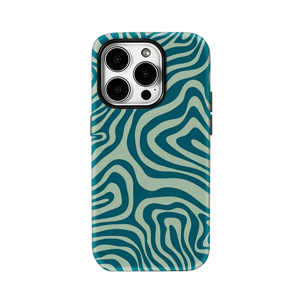 Teal Swirls IPhone17 Must-Haves Phone Case for IPhone 17 16 15 14 13 12 11 Pro Max Plus Double-layer Back Cover