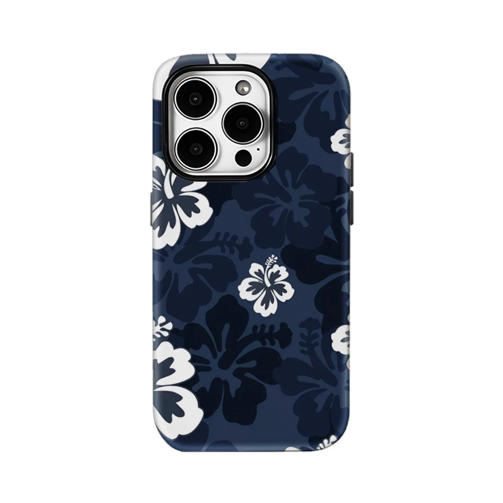 Blue Hibiscus IPhone17 Must-Haves Phone Case for IPhone 17 16 15 14 13 12 15 Pro Max Plus Double-layer Back Cover