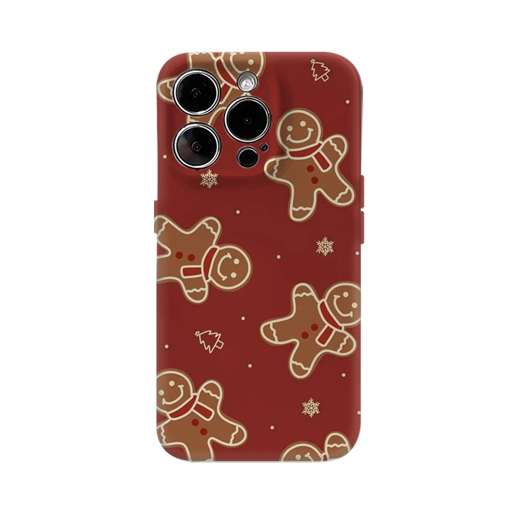 Christmas Gingerbread Men IPhone17 Must-Haves Phone Case for IPhone 17 16 15 14 13 12 11 Pro Max Plus Double-layer Back Cover